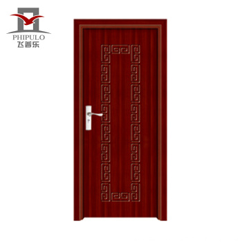 2018 alibaba nouveau type jolie porte pas cher pvc portes intérieures en bois fournisseur de la Chine